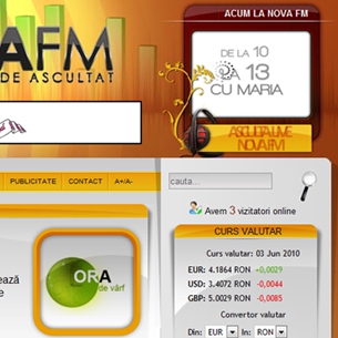 radio NovaFM - Creare pagina web